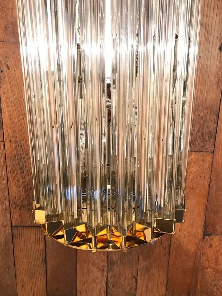 New Pamono Vintage Murano Glass Sconce by Paolo Venini, 1970s