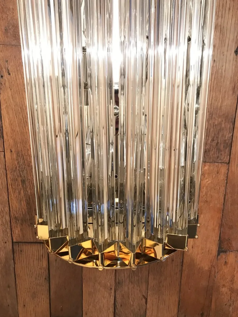 New Pamono Vintage Murano Glass Sconce by Paolo Venini, 1970s