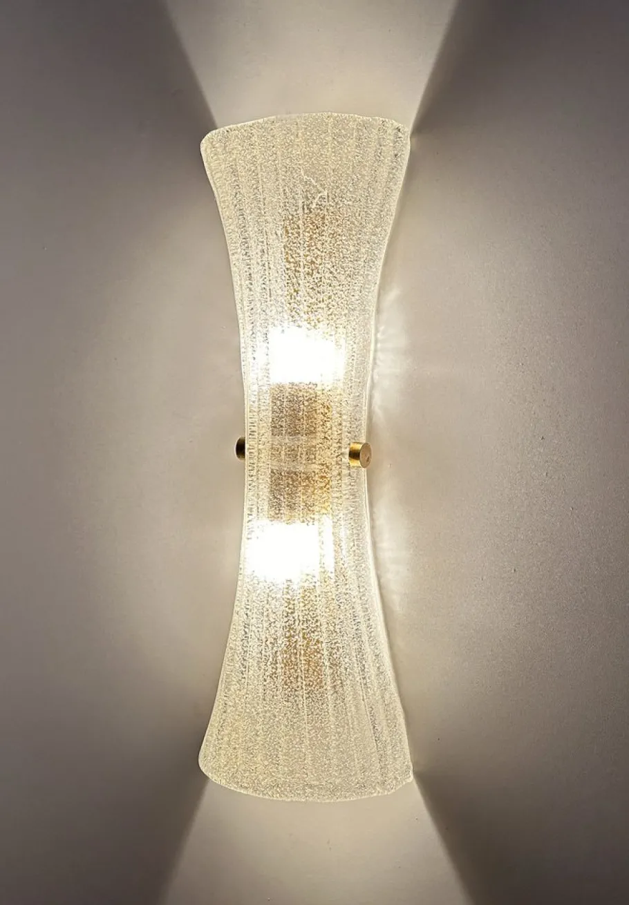 Pamono Vintage Murano Glass Sconce from Hillebrand, 1960s