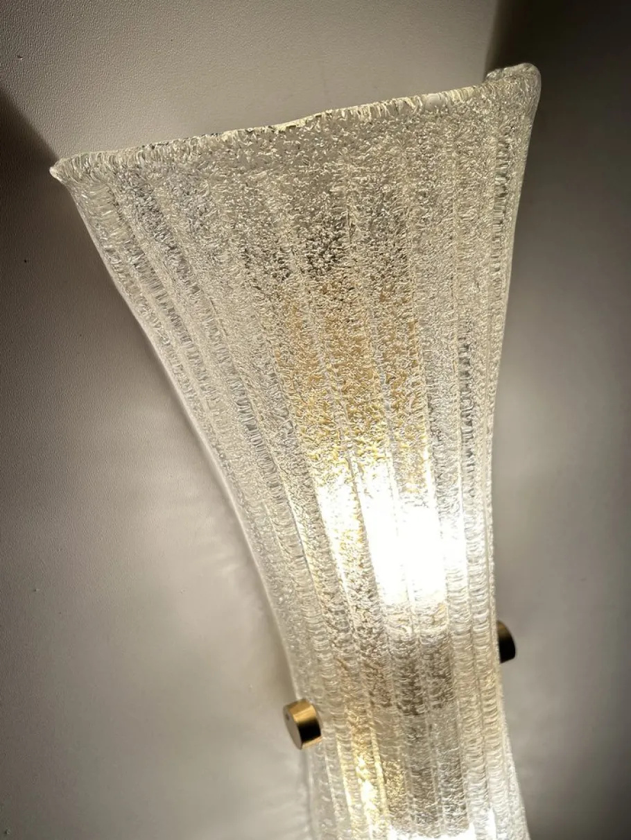 Pamono Vintage Murano Glass Sconce from Hillebrand, 1960s