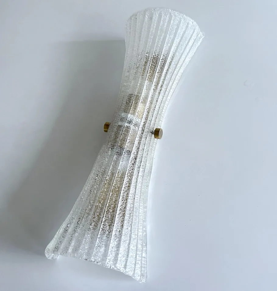 Pamono Vintage Murano Glass Sconce from Hillebrand, 1960s