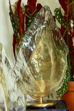 Sale Pamono Vintage Murano Gold Table Lamp by La Murrina, Italy, 1970s, Set of 2