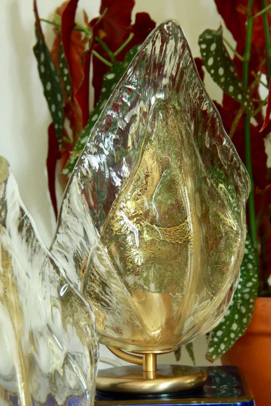 Sale Pamono Vintage Murano Gold Table Lamp by La Murrina, Italy, 1970s, Set of 2