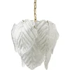Clearance Pamono Vintage Murano Leaf Chandelier, 1970s