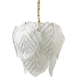 Clearance Pamono Vintage Murano Leaf Chandelier, 1970s