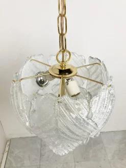 Clearance Pamono Vintage Murano Leaf Chandelier, 1970s