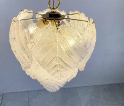 Clearance Pamono Vintage Murano Leaf Chandelier, 1970s