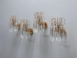 Discount Pamono Vintage Murano Teardrop Glass Wall Sconces, 1980s, Set of 4