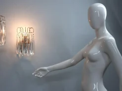 Discount Pamono Vintage Murano Teardrop Glass Wall Sconces, 1980s, Set of 4