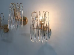 Discount Pamono Vintage Murano Teardrop Glass Wall Sconces, 1980s, Set of 4