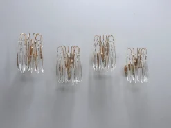 Discount Pamono Vintage Murano Teardrop Glass Wall Sconces, 1980s, Set of 4