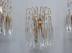 Discount Pamono Vintage Murano Teardrop Glass Wall Sconces, 1980s, Set of 4