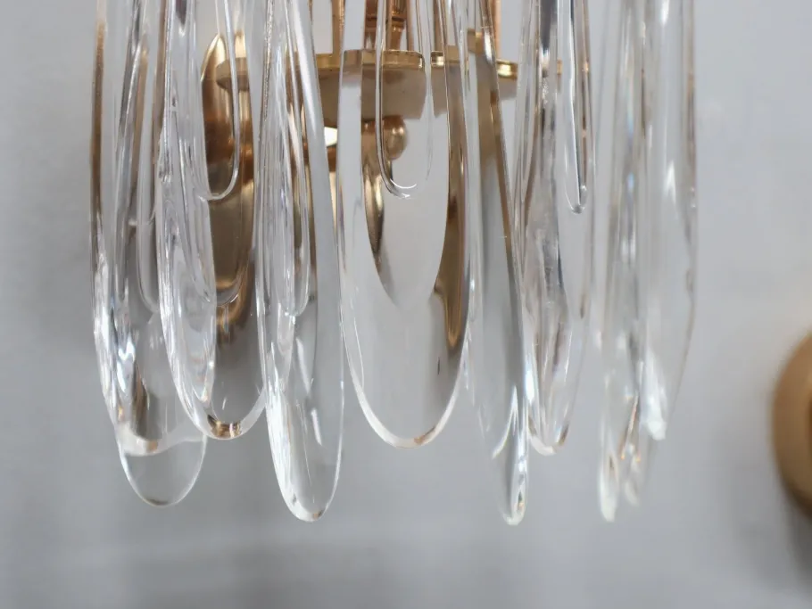 Discount Pamono Vintage Murano Teardrop Glass Wall Sconces, 1980s, Set of 4