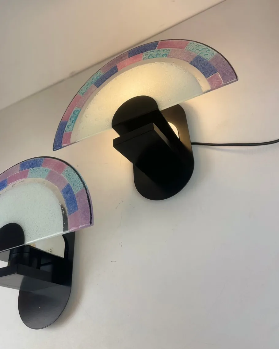 Sale Pamono Vintage Murano Wall Sconces by Zonca, 1980s, Set of 2