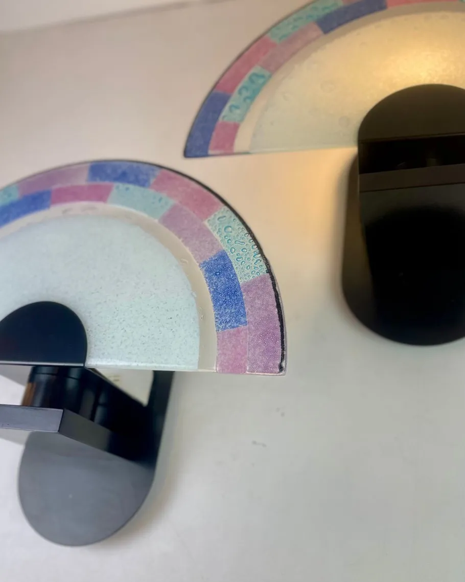 Sale Pamono Vintage Murano Wall Sconces by Zonca, 1980s, Set of 2