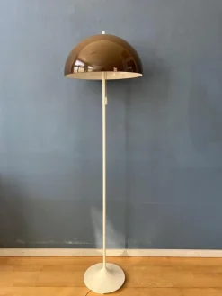 Discount Pamono Vintage Mushroom Floor Lamp with Brown Faded Acrylic Glass Shade from Gepo