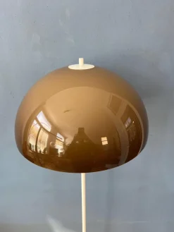 Discount Pamono Vintage Mushroom Floor Lamp with Brown Faded Acrylic Glass Shade from Gepo