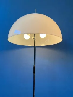 Outlet Pamono Vintage Mushroom Floor Lamp with White Acrylic Glass Shade from Dijkstra, 1970s