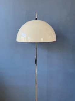 Outlet Pamono Vintage Mushroom Floor Lamp with White Acrylic Glass Shade from Dijkstra, 1970s
