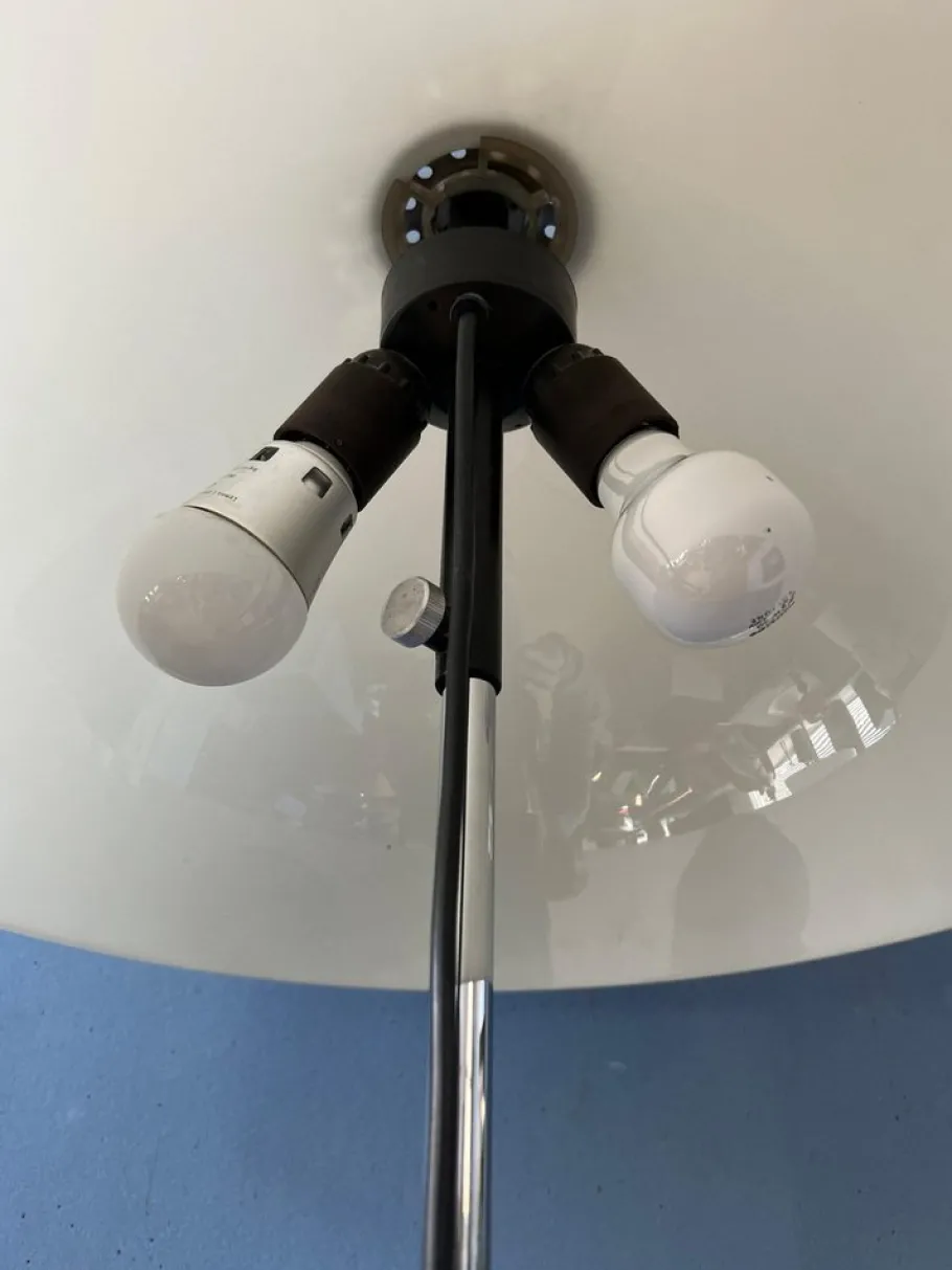 Outlet Pamono Vintage Mushroom Floor Lamp with White Acrylic Glass Shade from Dijkstra, 1970s