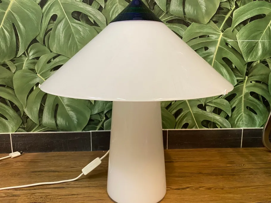 Pamono Vintage Mushroom Table Lamp by De Majo Murano