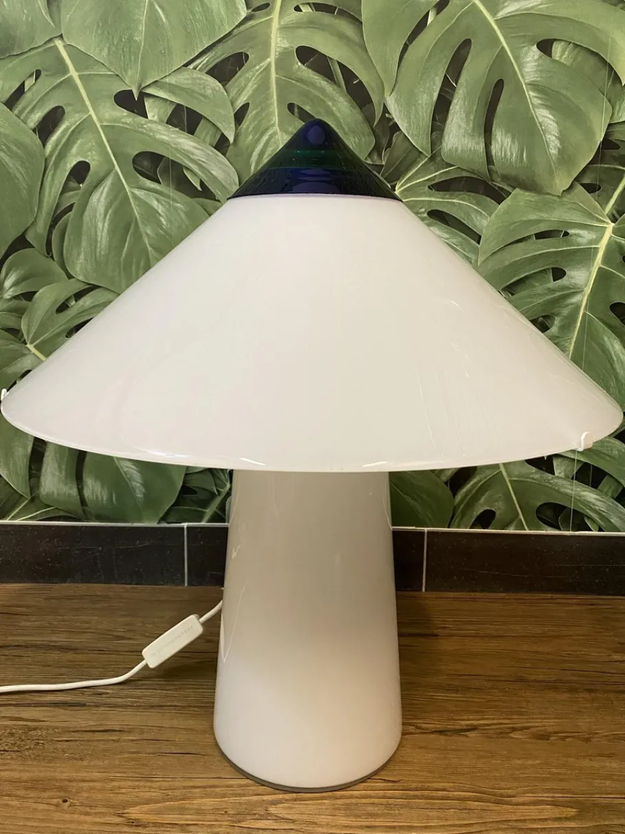 Pamono Vintage Mushroom Table Lamp by De Majo Murano
