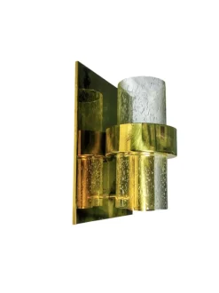 New Pamono Vintage Norwegian Hovik Wall Lamp attributed to Jonas Hidle for Hadeland Glassverk, 1970s