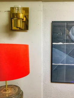 New Pamono Vintage Norwegian Hovik Wall Lamp attributed to Jonas Hidle for Hadeland Glassverk, 1970s