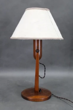Pamono Vintage Oak Table Lamp, 1960s