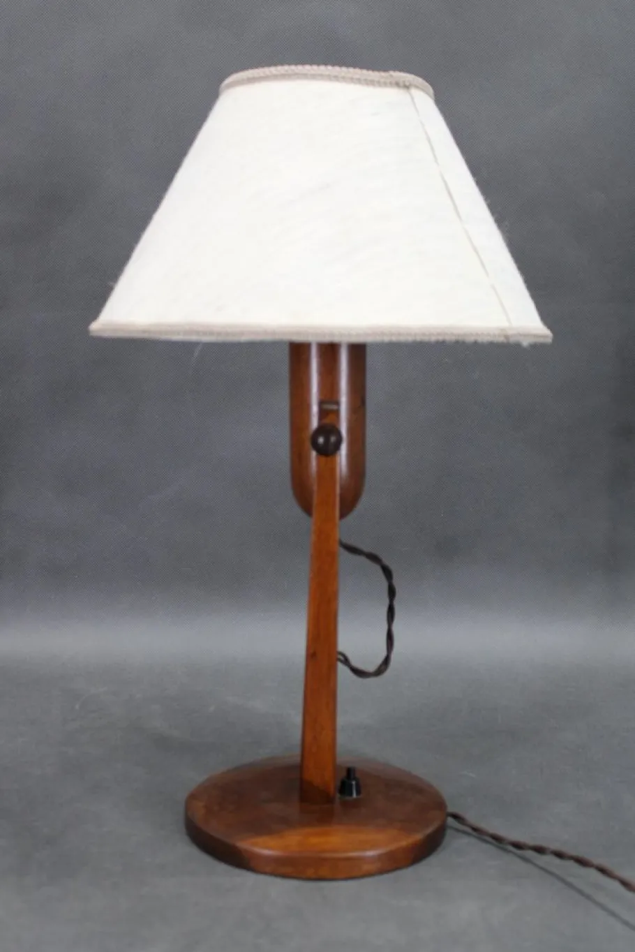 Pamono Vintage Oak Table Lamp, 1960s