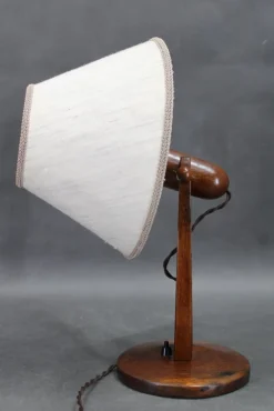 Pamono Vintage Oak Table Lamp, 1960s