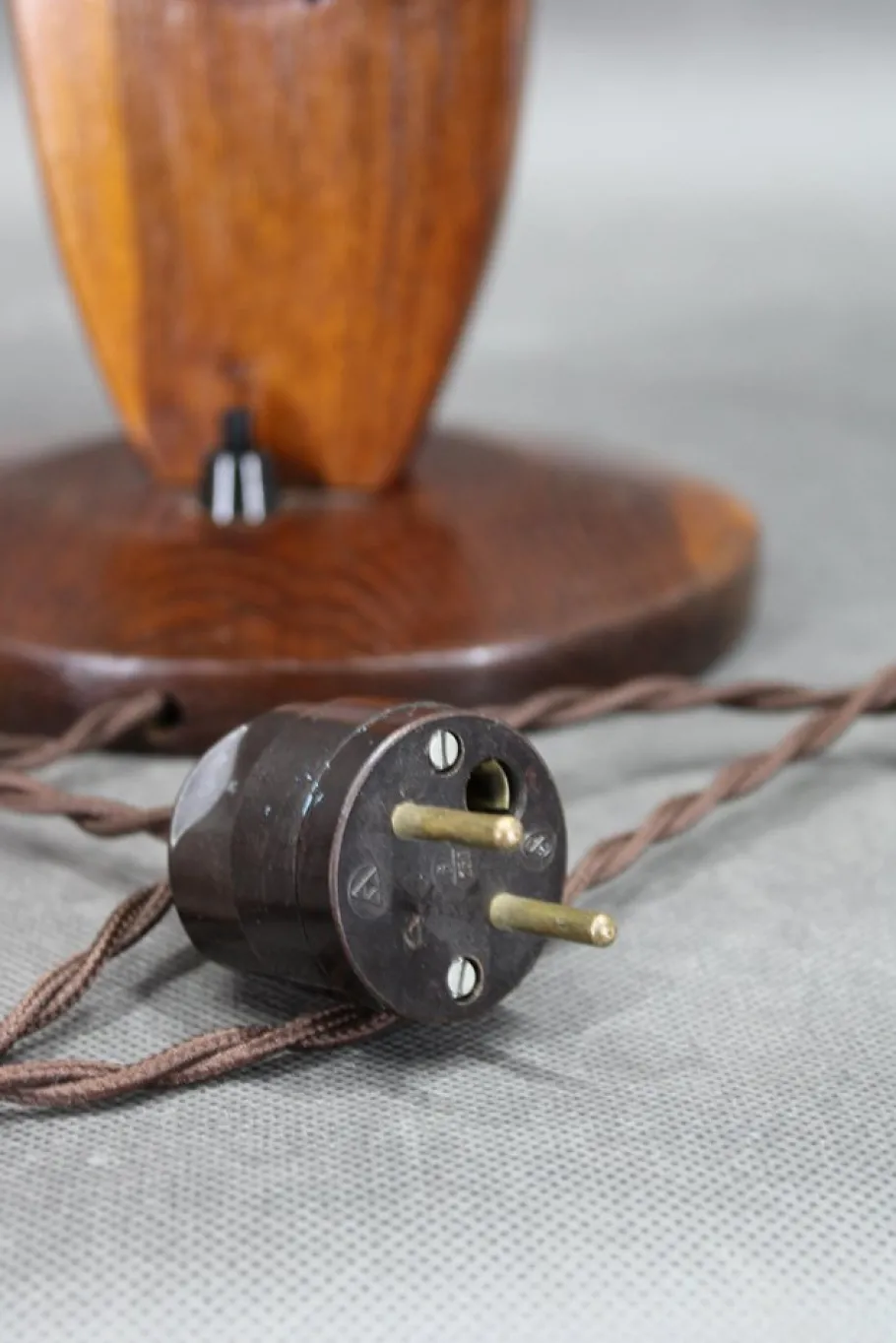 Pamono Vintage Oak Table Lamp, 1960s