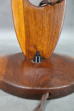 Pamono Vintage Oak Table Lamp, 1960s