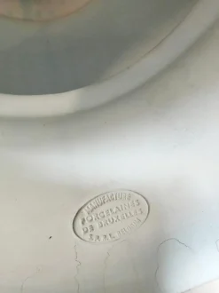 Pamono Vintage Ocean Blue Ceramic Table Lamp, Belgium, 1970s