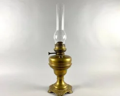 Clearance Pamono Vintage Oil Table Lamp in Brass from Lempereur & Bernard, Belgium