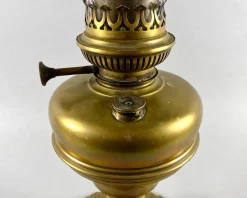 Clearance Pamono Vintage Oil Table Lamp in Brass from Lempereur & Bernard, Belgium