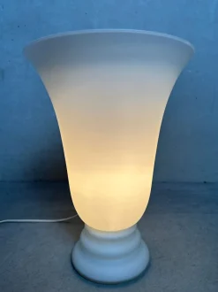 Discount Pamono Vintage Opaline Lamps, 1970s, Set of 2