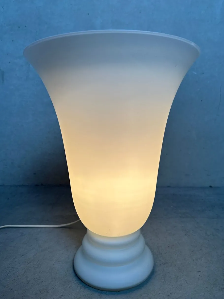 Discount Pamono Vintage Opaline Lamps, 1970s, Set of 2