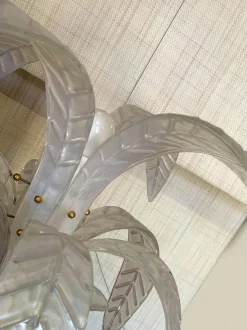 Outlet Pamono Vintage Opalino Palm Tree Murano Glass Floor Lamp from Simoeng