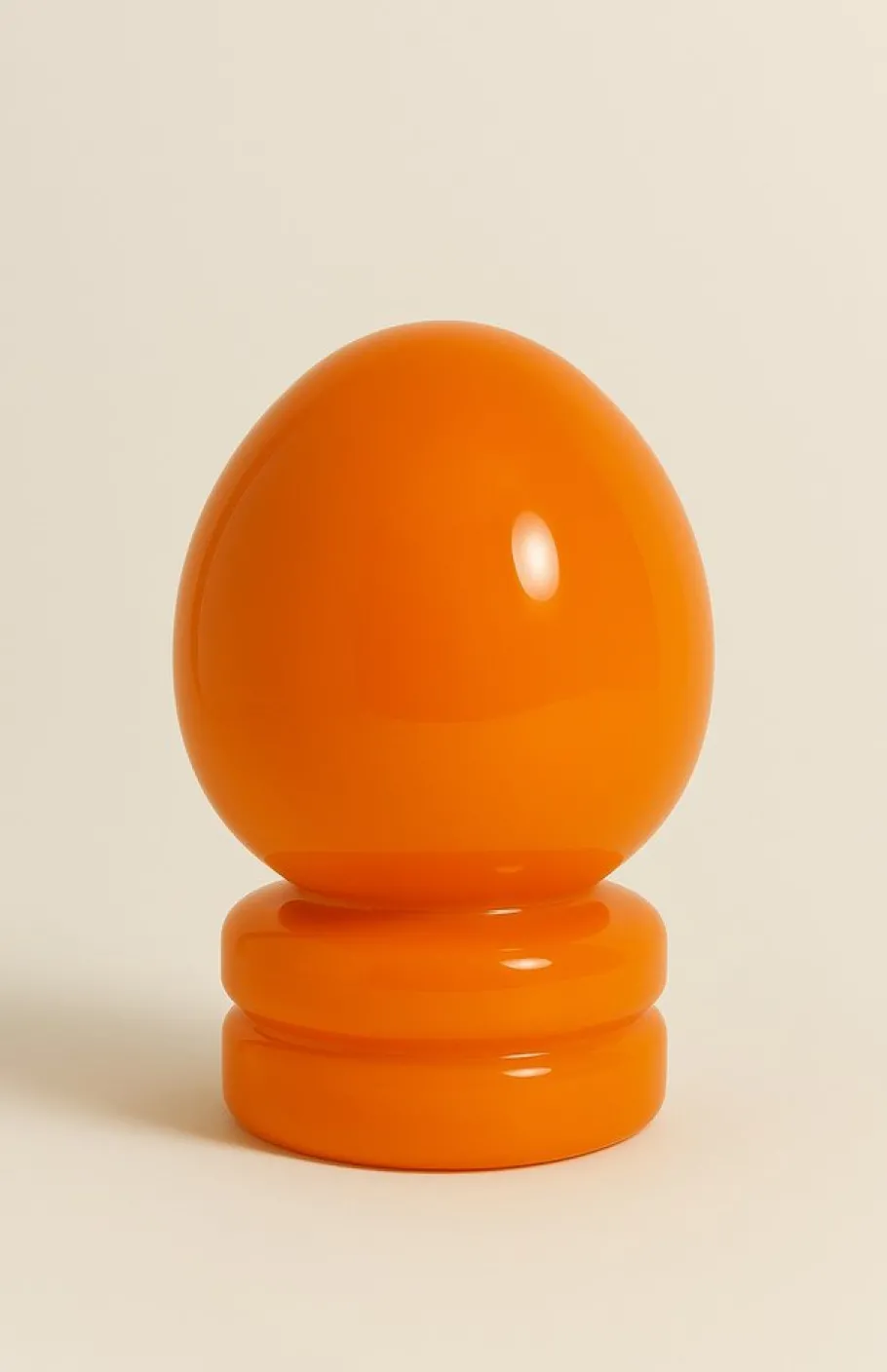 Outlet Pamono Vintage Orange Blown Glass Lamp, 1970s