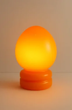 Outlet Pamono Vintage Orange Blown Glass Lamp, 1970s