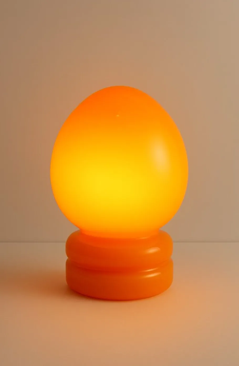 Outlet Pamono Vintage Orange Blown Glass Lamp, 1970s