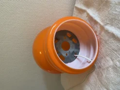 Outlet Pamono Vintage Orange Blown Glass Lamp, 1970s