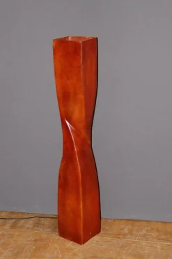 Discount Pamono Vintage Orange Fiberglass Floor Lamp