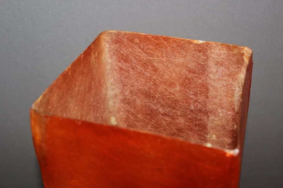 Discount Pamono Vintage Orange Fiberglass Floor Lamp