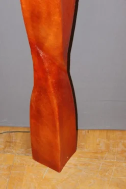 Discount Pamono Vintage Orange Fiberglass Floor Lamp