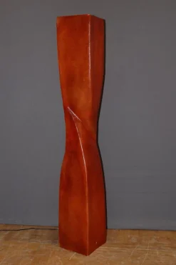 Discount Pamono Vintage Orange Fiberglass Floor Lamp