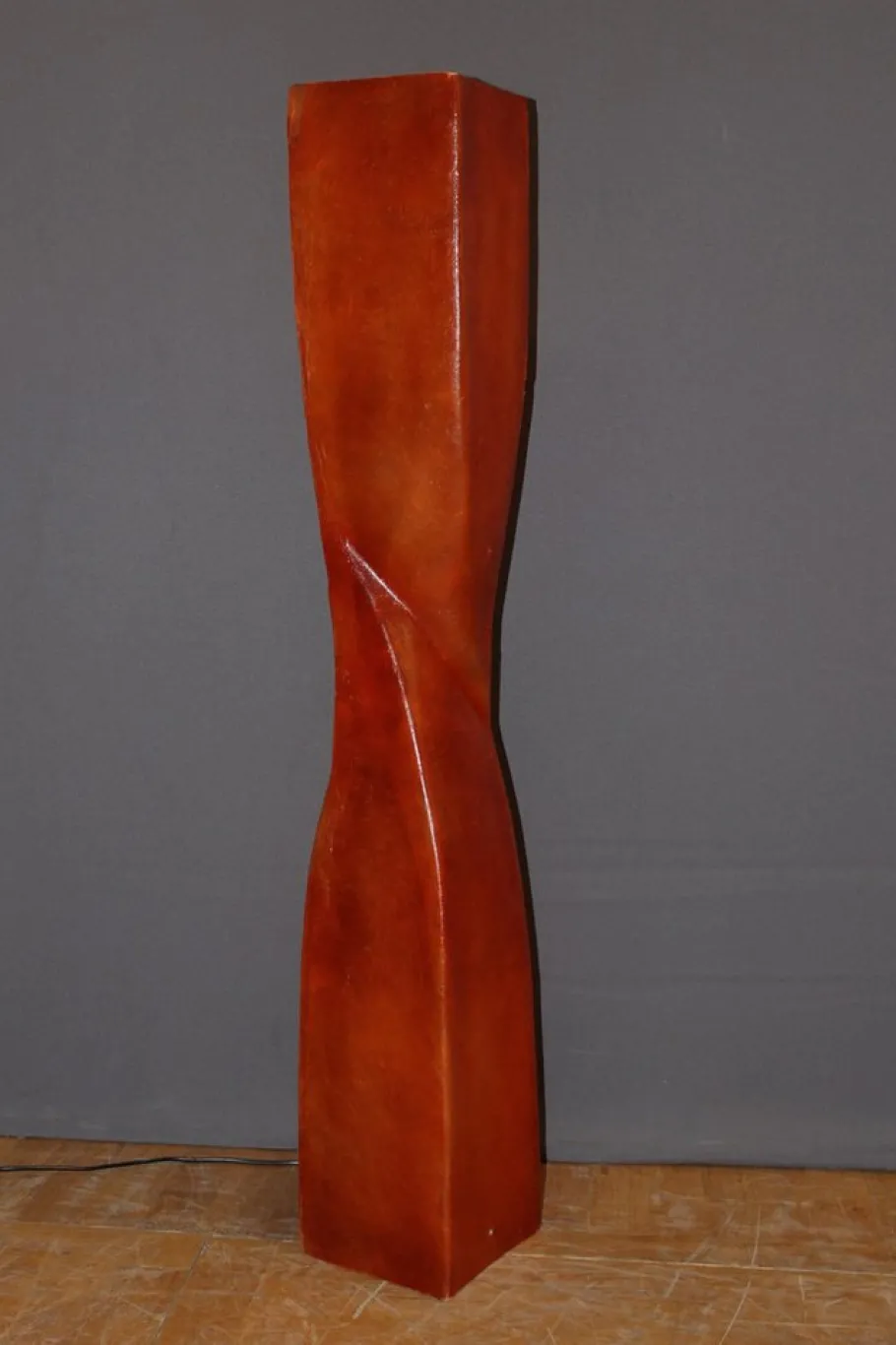 Discount Pamono Vintage Orange Fiberglass Floor Lamp