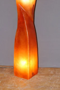 Discount Pamono Vintage Orange Fiberglass Floor Lamp