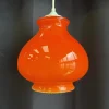 Best Pamono Vintage Orange Opaline Pendant Light, 1970s